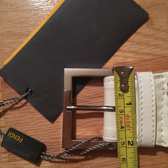 Fendi NWT Patent Leather PVC Wide Belt ❤️ - Picture 6 of 8